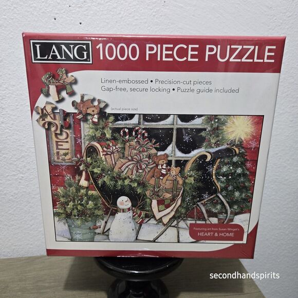 NEW Lang Susan Winget Heart And Home Santa's Sleigh 1000 Piece Puzzle - Picture 2 of 6